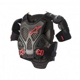 Alpinestars A-6 Chest Protector - Black Anthracite Red - Size XL/2XL