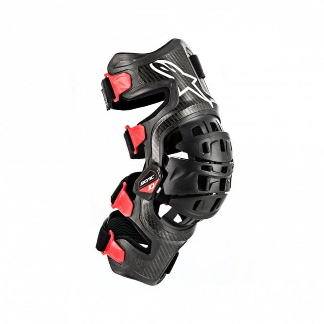 Alpinestars  Bionic-10 Carbon Knee Brace Right - Black Red - Size S
