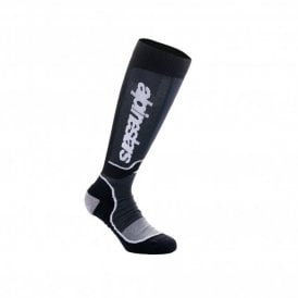 Alpinestars MX Plus Socks Black White - L (US 11.5-13.5, EU 45-48)