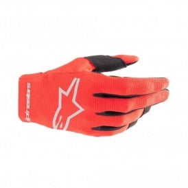 Alpinestars Radar Gloves Mars Red Silver - Size XL