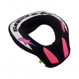 Alpinestars Sequence Youth Neck Roll - Black Light Gray Purple - Size L/XL