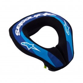 Alpinestars Sequence Youth Neck Roll - Blue Medium Blue White - Size S/M