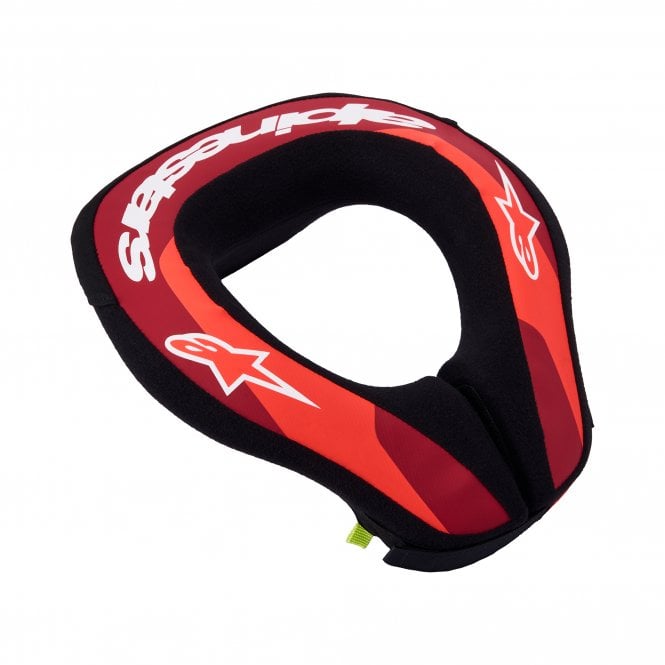 Alpinestars  Sequence Youth Neck Roll - Red Fluo Metallic Red White - Size S/M