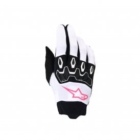 Alpinestars Stella Full Bore V2 Gloves White Pink Fluo Black - XL