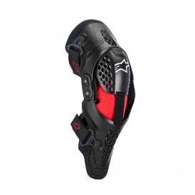 Alpinestars SX-1 Plasma Knee Protector - Black Red Cool Gray - Size XXL