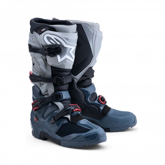 Alpinestars  Tech 7 Enduro Drystar - Dark Gray Mid Gray Bright Red - US 10 / EU 44.5