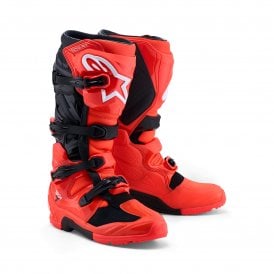 Alpinestars Tech 7 Enduro - Red Fluo Black - US 11 / EU 45.5