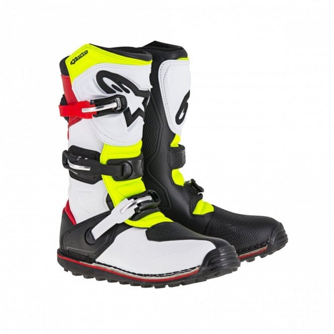 Alpinestars  Tech T - White Red Yellow Fluo Black - US 8 / EU 42