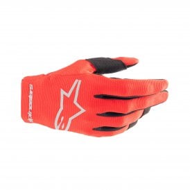 Alpinestars Youth Radar Gloves - Mars Red / Silver - S
