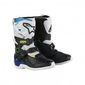 Alpinestars Tech 3S Kids White Black Enamel Blue