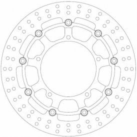 Ferodo Brake Disc Floating Alloy Centre FMD0281RX