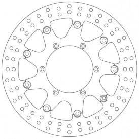 Ferodo Brake Disc Floating Steel Centre FMD0038RF