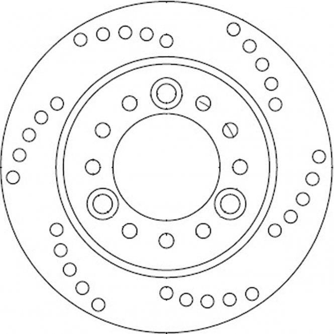Ferodo  Brake Disc Solid FMD0034R