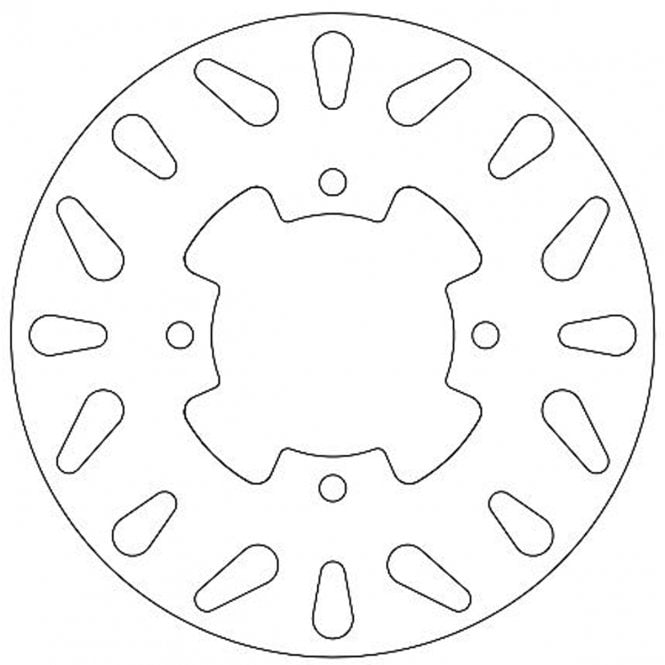 Ferodo  Brake Disc Solid FMD0166R