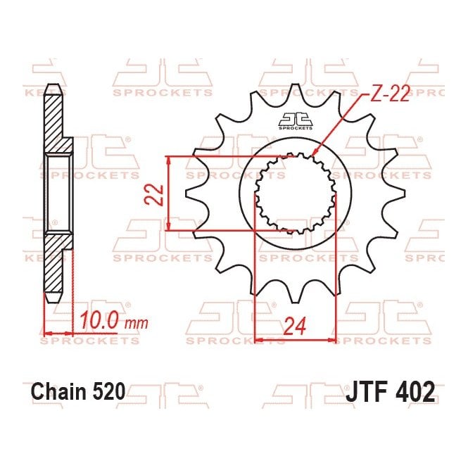 JT Sprockets JT Front Sprocket JTF402.15