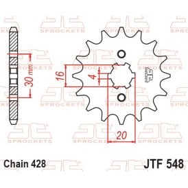 JT Front Sprocket JTF548.14