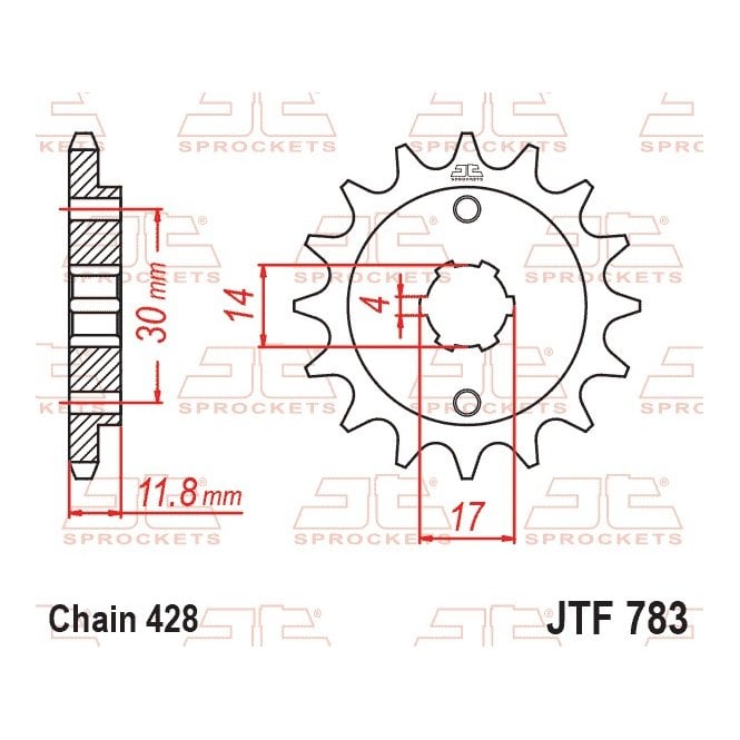 JT Sprockets JT Front Sprocket JTF783.14