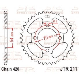 JT Rear Sprocket JTR211.39