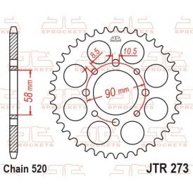 JT Rear Sprocket JTR273.41
