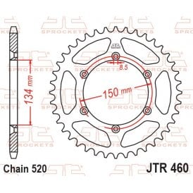JT Rear Sprocket JTR460.48SC - Self Cleaning Lightweight