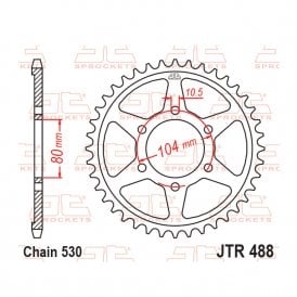 JT Rear Sprocket JTR488.40