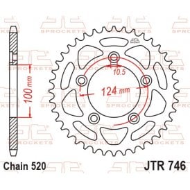 JT Rear Sprocket JTR746.46