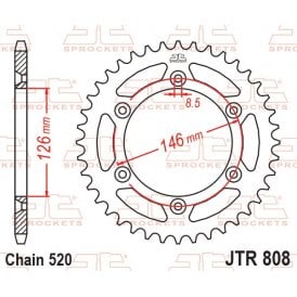 JT Rear Sprocket JTR808.48SC - Self Cleaning Lightweight