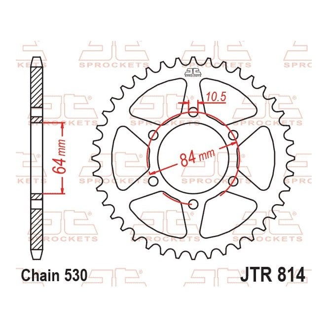 JT Sprockets JT Rear Sprocket JTR814.44 - Special Order