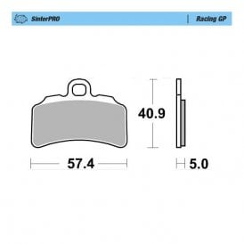 Moto-Master Racing GP SinterPRO Brake Pads - 99712