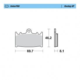 Moto-Master Racing GP SinterPRO Brake Pads - 99912
