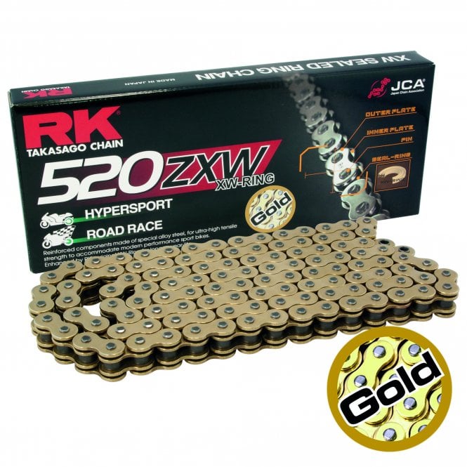 RK  GB520ZXW-104 Gold XW-Ring Chain