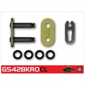 RK GS428KRO-CL Gold O-Ring Con Clip Link