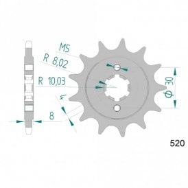 Sprocket Front C4192-14 JTF 422-14 AFAM 42602 - Special Order