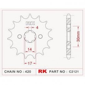 Sprocket Front RK-C2121-14 JTF249