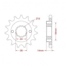 Sprocket Front RK-C5047-15 JTF1372 Afam 20606 - Special Order