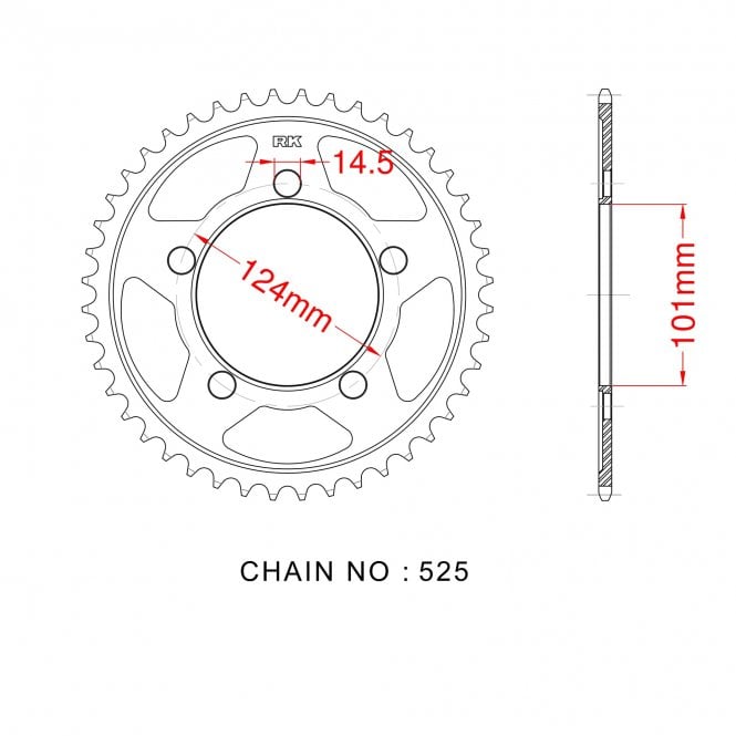 AFAM Sprocket Rear JTR898 RK-B5632-41  71801 - Special Order