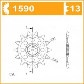 SuperSprox Front MX Grooved CST-1590-13 JTF1590 SC