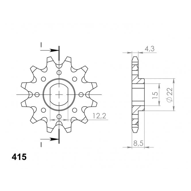 Supersprox  Front MX Grooved CST-1899-11 AP-A58 JTF1899