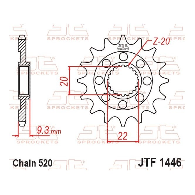 Supersprox  Front MX Grooved CST-250-13 JTF1446