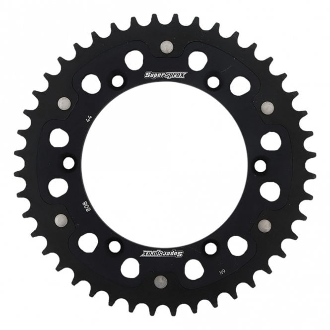 Supersprox  Rear Aluminium RAL-808 48-Black RMZ250/450
