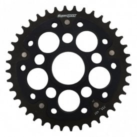 SuperSprox Rear Edge Sprocket Ducati RSA-733_525-45-Black For 525 Chain Ducati fitment