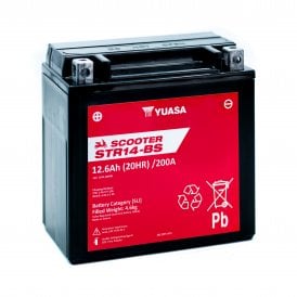 Yuasa STR14-BS (CP) (YTX14) 12V MF VRLA Scooter Battery