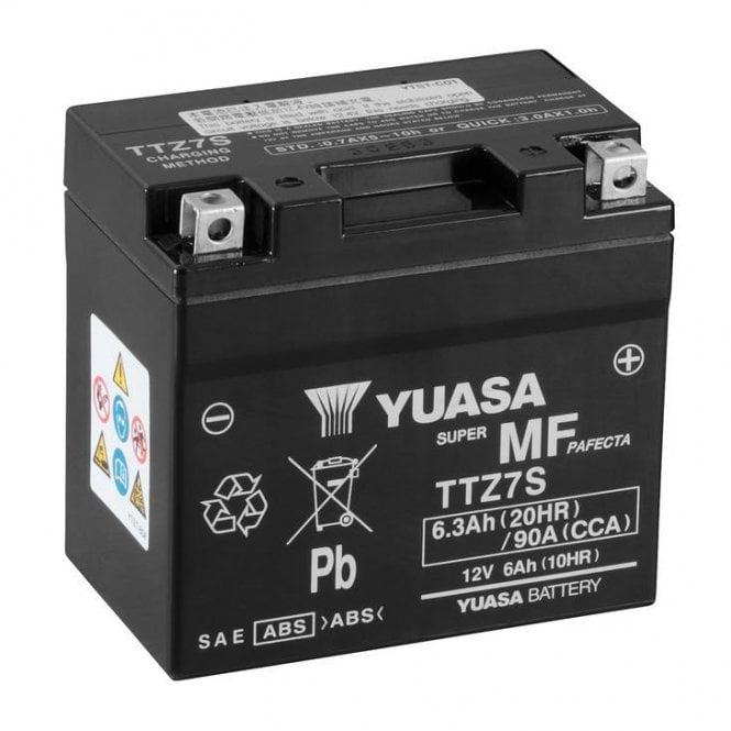 YUASA  TTZ7S (WC) 12V Factory Activated MF VRLA Battery
